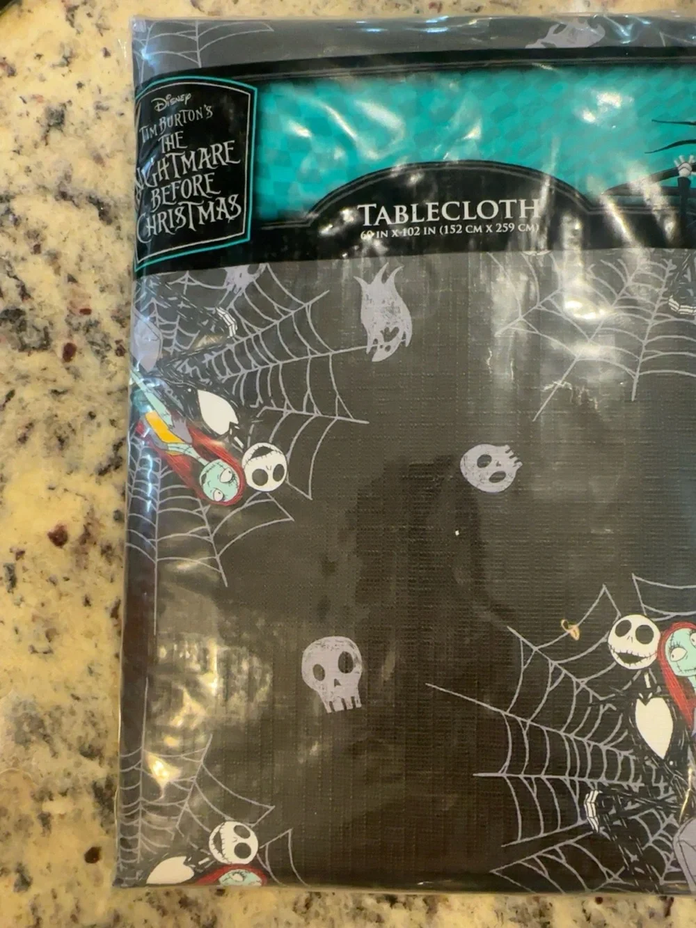 The Nightmare Before Christmas Black Halloween Tablecloth by Disney